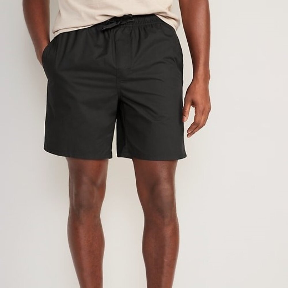 Old Navy Solid Swim Trunks Suit Built-in Briefs Black Men’s Size XXL NEW